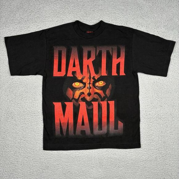 Star Wars Other - Vintage 90s Star Wars T-Shirt Youth Medium Darth Maul 'Revenge' Double Sided